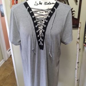 TORRID Lace Up T-shirt Circle Dress Soft & Sexy!